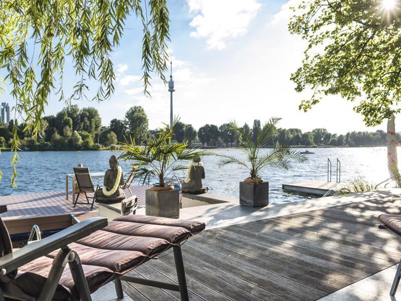 Ajo Apartments - Alte Donau Waterfront - Self-Check-In Bécs Kültér fotó