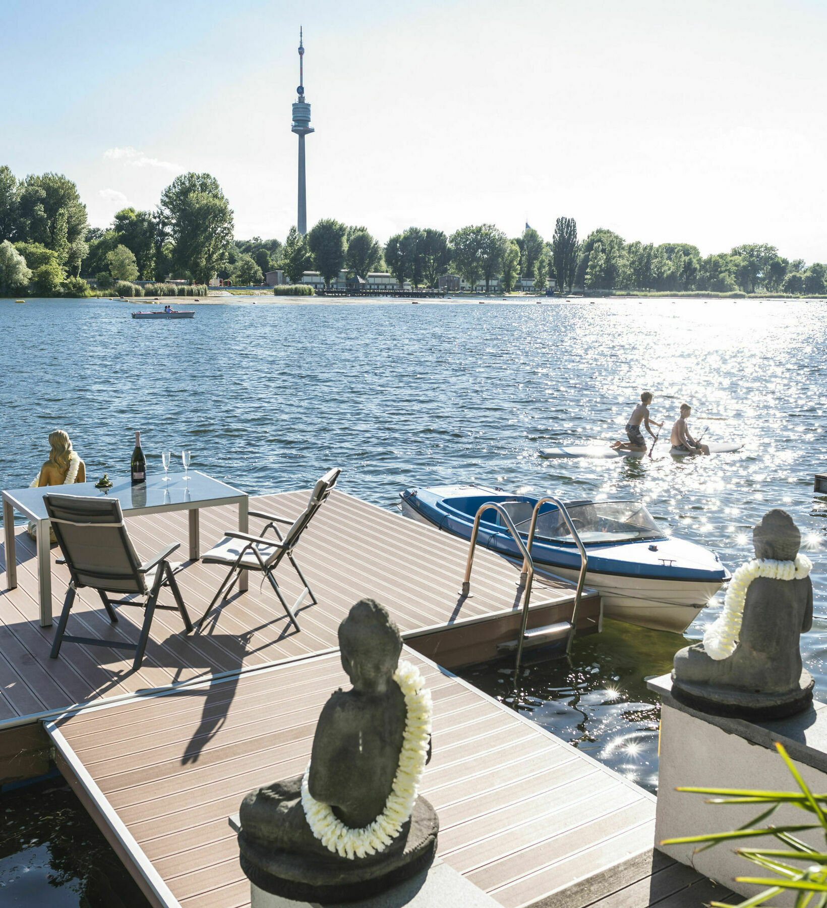Ajo Apartments - Alte Donau Waterfront - Self-Check-In Bécs Kültér fotó